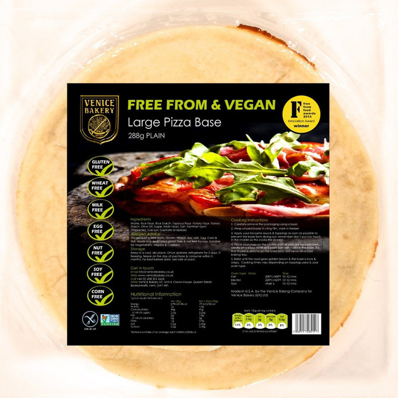 Pizza Base 3-Pack ~ Gluten Free - Plain - Medium ~ 3 x 179g