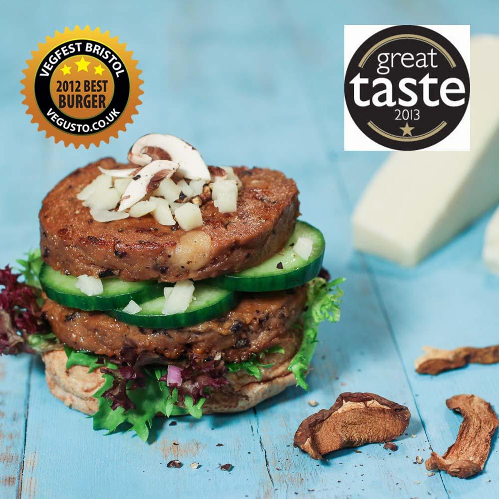 Mushroom and No-Moo ~ Vegan Burger ~ 2 x 70g