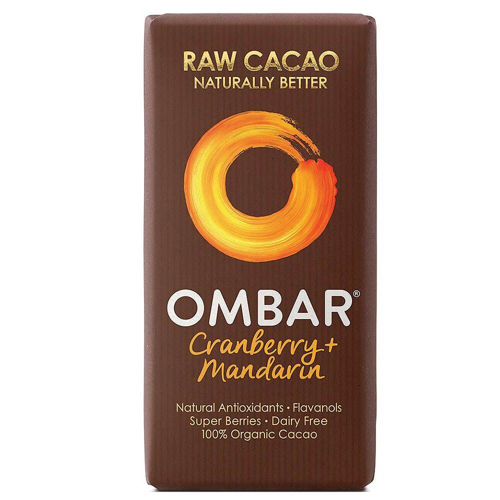 Ombar Cranberry & Mandarin - 35g ~ Dairy-Free - Organic