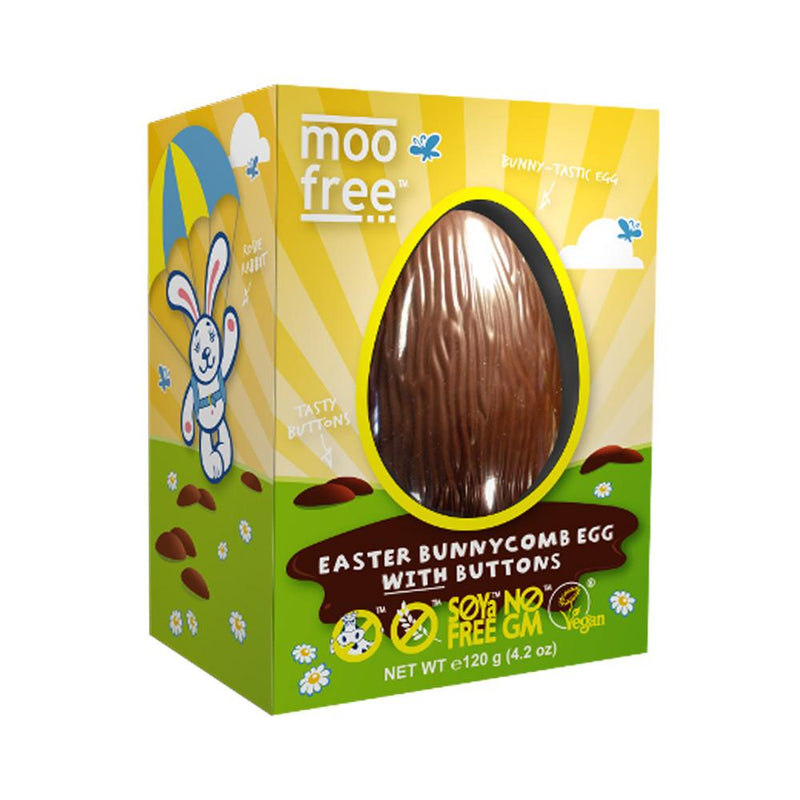 Easter Egg & Buttons ~ Bunnycomb - Dairy-Free - Organic ~ Moo Free