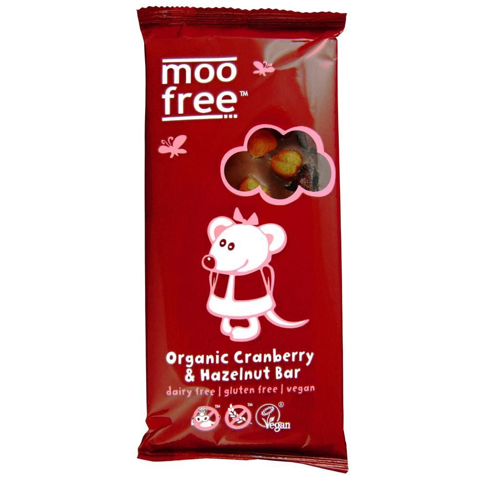 Cranberry and Hazelnut - 100g ~ Moo Free - Dairy-Free - Organic