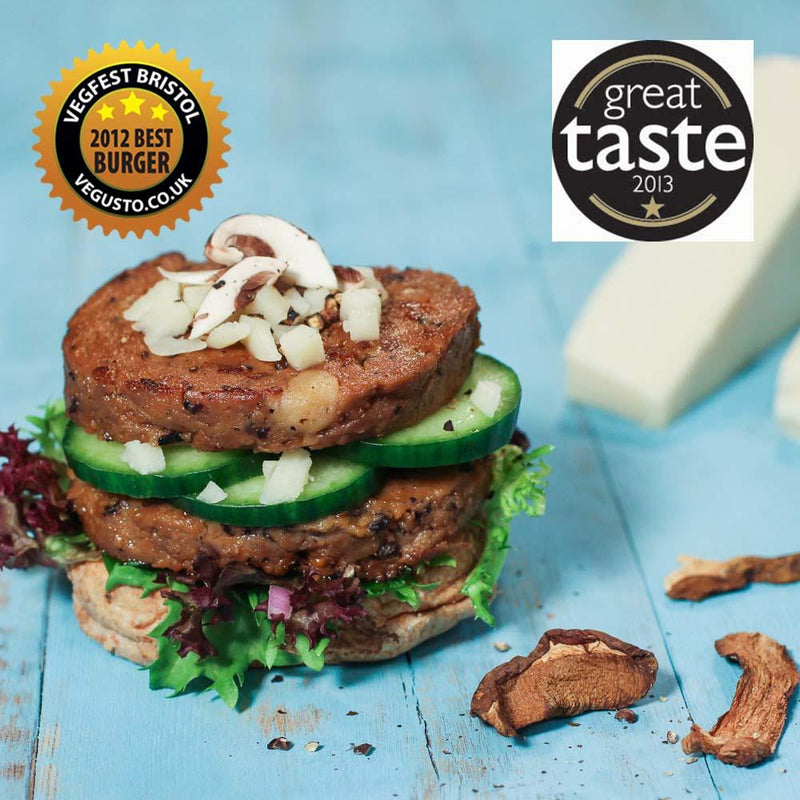 Mushroom and No-Moo ~ Vegan Burger ~ 2 x 70g